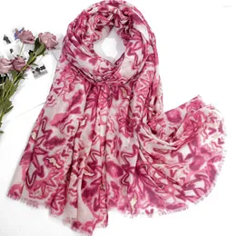 Шарфы мода женская штамповка напечатана тонкая мягкая шарф шарф шарф в наличии
