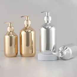 Dozownik z mydłem w płynie 300/500 ml Dozensa w kąpieli Kuchnia Złote Chrome Plastikowe Butelki szamponu odpornego