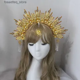 Düğün Saç Takı Diy Lolita Crown Başlık DIY Malzeme Paketi Halo Cosplay Aksesuarları Barok Tiara Paket Tiara Kafa Bantları 230508 L240402