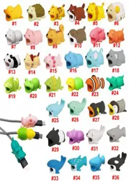 Silicone Feten Cartoon Animals Protector Cabô Protetor Organizador Gestão de enrolador para celular carregamento linha de dados da linha de dados Earpho3908534