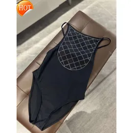 Designer sexy Bikini Sets 2024 Neue Mode Schwimmanzug Frauen sexy Hochgeschnittene Pailletten Badeanzug Damen Rückenless schwarze Dame Sommer Beach Badeanzüge