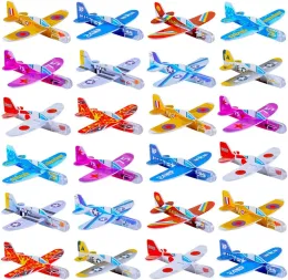 Led Flying Toys Atualize o avião de espuma grande de arremesso 2 Modo de vôo Toy Glider Toy for Kids Presens 3 4 5 6 7 anos de idade OUTDO DHDXA ZZ