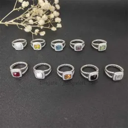 Designer de anel de casamento de luxo Man Jóias Populares Men Eden Emerald Diamond Eternity Band em Silver 925 Plated Platinum Rings