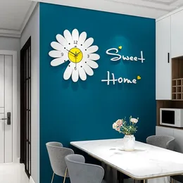 Relógios de parede Acrílico Clock Digital Exibir Tempo Modern Style for Home Kitchen Living Room Farmhouse Decor Pingente
