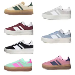 Scarico Sambaba Scarpe Sambaba Platform Gazzelle Casual Scarpe per uomini Allenatori da donna Sneaker Sports Sports Pink quasi Yellow