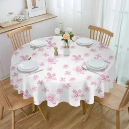 Tala de mesa de mesa rosa aquarela flores de cerejeira à prova d'água de férias de férias de toca de café capa de café