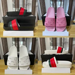 Luxury OG Original Platform Floral Animal Sandals Famous Designer Women Beach Soft Slides Cloud Bottoms Slippers Rubber Flats Mules Pink Black Sandale Loafers