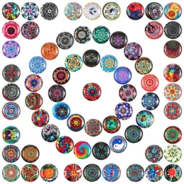 Depolama Şişeleri 100 PCS Vintage Cam Yarım Yuvarlak Mozaik Gems Dome Fayans Crafts Cabochons Mermerler Karışık Renk