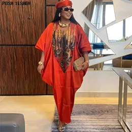 Plus Size African Long Dresses for Women Traditional Nigeria Print Patchwork Caftan Dress Abaya Musulman Robe Femme Clothes 240401