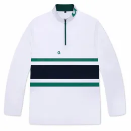 Kapaklar Sonbahar Yeni Golf Erkekler Açık Hızlı Kurutulmuş Sweatshirt Nefes Alabilir Kontrast Polo Gömlek Çok yönlü Uzun Kollu Tshirt İnce Fit Üst