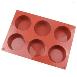 Bakformar återanvändbar silikon mögelugn säker kaka hög temperaturbeständig tårtvål 4 st runda cylinder för DIY