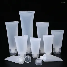 Depolama Şişeleri 100 PCS Boş15ml-100ml Sıkılabilir Kozmetik Tüpler Mini Yüz Temizleyici Losyon Yüz Kremleri İçin Taşınabilir Ovma Konteyneri