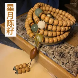 Strand Hainan Xingyue Bodhi Old Chen Seed 108 Pulseira de corrente de suéter de colar