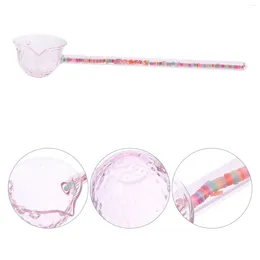 Spoons decoração de aniversário menina de vidro multifuncional decorar chá de chá de cozinha em estilo japonês de estilo múltiplo sopa decorativa solta