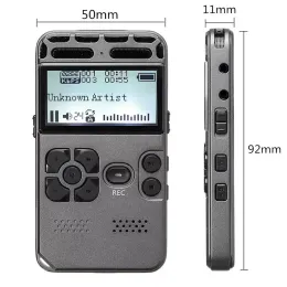 Inspelare Portable HD Studio Digital Audio Sound Voice Recorder Dicafon WAV MP3 Player Recording Pen 35H Buller Reduction