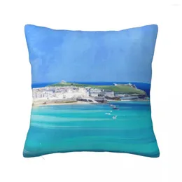 Yastık St Ives Cornwall - Orijinal Versiyon 2 Atma Yastık Kazıkları Kanepeler Luxury Yastıklar