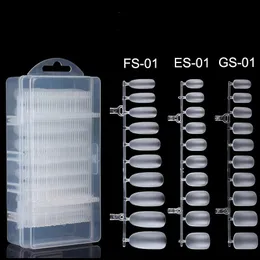 Unhas falsas sem costura de fosca cobertura completa unhas falsas dicas de água curta gota de adesivo completo para unhas 300 peças