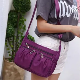 Bag Women Casual Messenger Waterproof Nylon Shoulder Large Capacity Mom Handbags Tote Crossbody Pack Sac A Main Purse