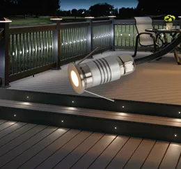 12V 1W Mini incasso da incasso da giardino per esterni a gradini per pavimenti per pavimenti Laminato Laminato Lampada Lampada illuminazione IP65 Spotlight W4923490