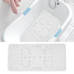 Badmattor PVC Sug Cup Bathtub Anti Pad Foam Badrum Duschfot Vit 27,5 "X 16" Rustika filtar och kast