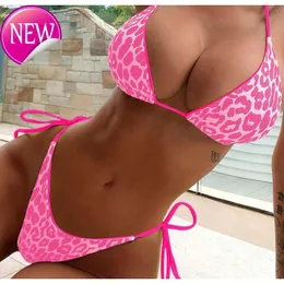 2024 Designer di alta qualità Swimwear Swim Wear Nuovi set Women Sexy Leopard One Piece Steel Ring Womens One Piece Swimsuit Yakuda V Neck Sports Degno per la palestra Swimm