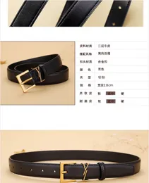 Designer Belt for Women YSLL Brand Genuine Leather 2.8cm Width High Quality Men Designer Belts S Buckle Womens Waistband salesperson optional younger cosplay belts