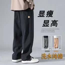 High Street Casual Long Pants Mens Spring and Autumn Loose Straight Leg Trendy Brand Pi Shuai Versatile Wide