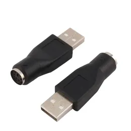 Portable USB Male To for PS/2 Female Adapter Converter Usb Connector for PC To for Sony Ps2 Keyboard Mouse