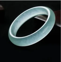 Bangle Genuine Natural Ice Color Jade Bangle Bracelet Charm Jewellery Fashion Accessories HandCarved Amulet Gifts for Women Her Men