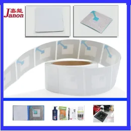 System EAS security soft label 1000pcs, 4cmX4cm blank RF 8.2MHz antitheft security ahensive soft labels