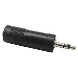 Yeni Siyah Mono Jack Fiş Adaptörü 3,5 mm (1/8 inç) Erkek - 6.35 mm (1/4 inç) Kadın Ses Dönüştürücü Adaptor Müzik Aksesuarları İçin Müzik Aksesuarları