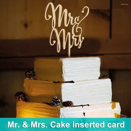 FESTIVOS SUPLIMENTOS MR E Sra. Cake Topper Topper Decoração de noivado noivo para festa de aniversário de aniversário de aniversário Festa de casal