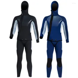 Costumi da bagno femminile abito da immersione calda da 5 mm con cappuccio con cappuccio da uomo spesso snorkeling di snorkeling che nuota freddo e bagnato