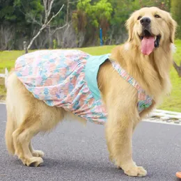 Summer Pet Clothes Big Large Dog Dress Skirt Schnauzer Corgi Shiba Inu Samoyed Husky Labrador Golden Retriever 9XL 240402