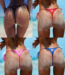 2019 Women Brazilian Sexy Bikini Swimwear Thong Love Heart Cut Out Bottom Beachwear Swim Trunk TBack Bottom Beach Pants9933208