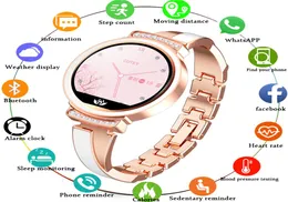 Fashion Womens Smart Watch Women Waterproof Weable Dispositivo Monitoraggio cardiaco Monitoraggio smartwatch per donna femminile regalo1986375