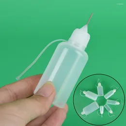 Förvaringsflaskor 1 st 5/10/15/20/30/50 ml tom plastpressbar vätskedropparfyllning E-Juice Needle Vaporizador Parfymflaska