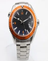 2019 Ny högkvalitativ Factory Fashion Master Coaxial Series Orange Rotating Ceramic Bezel Automatic Machinery Man Watches8273560