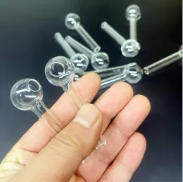 Acook Mini Clear Glass Pipe 7cmオイルネイル燃焼ジャンボパイプPyrexグラスオイルバーナー喫煙チューブLL