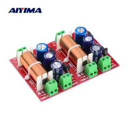 Amplifikatör Aiyima 2pcs 400W Hoparlör Crossover Ayarı 2 Yol Ses Tweeter Bas Filtre Frekans Bölücü 216 Ohm Hoparlör DIY