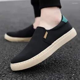 Sıradan Ayakkabı Erkek Tuval Erkek Sneaker Tahta Ayakkabı Bezi Hafif Ağır Sole için Loafer Zapatilla de Hombre