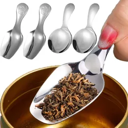 Spoons Stainless Steel Spoon Short Handle Tea Soup Dessert Snack Serving Cutlery Set Tableware Tool For Kitchen Cooking Gadgets
