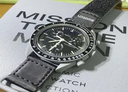 ムーンバイオセラミックプラネットムーンメンズウォッチフル機能Quarz Chronograph Watch Mission to Mercury 42mm Nylon Luxury Watch Venus Wristwatches 20232915622