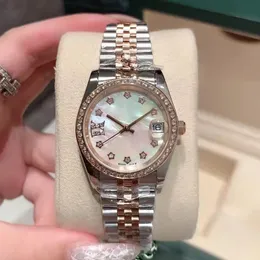 Diamond Ladies 'Watches Designer Högkvalitativ klocka Automatisk mekanisk rostfritt stål Armbandsur Vattentät Watch Christmas' presenter Nya produkter med etiketter