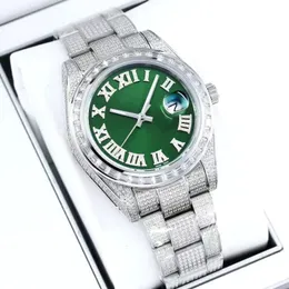 Luxusgelenk Uhren klassische Diamond Watch Mens Watch Automatische mechanische Armbanduhr 41 mm Sapphire wasserdichte DIGN DIMOND-STRAP Montre de Free Transport