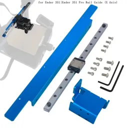 Möss 3D -skrivardel Hög Precision Uppgradering Linjär järnvägssats Yaxis x Axis Linjär guidesats för Crealisity Ender 3 V2/Ender3 S1/Pro