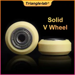 Mice Trianglelab Kevlar Reinforced Selflubricating Wearresistant Vslot Solid V Wheel for Voron Prusa 3s Ender 3 Cr10 3d Printer