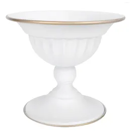 Vasi vasi di fiori vaso in ferro battuto piantaggio della casa casa desktop forniture da giardino artificiale contenitore moderno semplice moda bianca