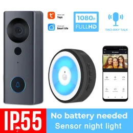 Doorbell 2021 Tuya Smart WiFi Video Doorbell Camera 1080p Visual Intercom With Night Vision Ip Door Bell Low Power Voice Intercom Alarm