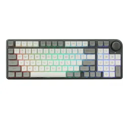 Casos Epomaker TH96 96% Bluetooth 5.0/2,4 GHz sem fio/com fio q/via gaxeta montada no teclado mecânico Hotswap RGB RGB